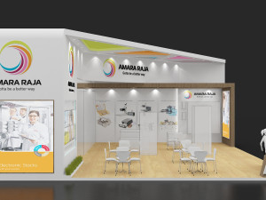 exhibition stand two sides open stall 3Dモデル