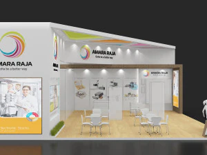 exhibition stand two sides open stall 3D Model
