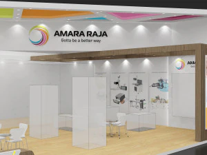 exhibition stand two sides open stall 3D Model