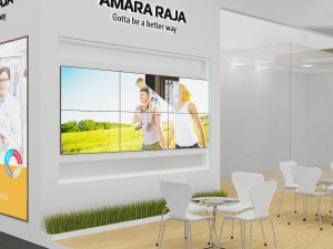 exhibition stand two sides open stall 3Dモデル