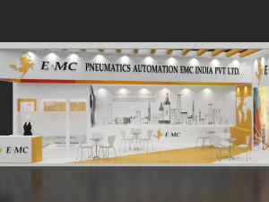 estande de exposi&ccedil;&atilde;o dois lados tenda aberta Modelo 3D