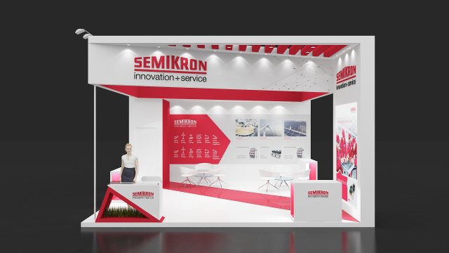 exhibition stand three sides open stall 3D 模型 .c4d .max .obj .3ds .fbx .stl .blend 
