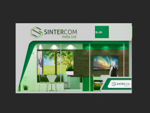 estande de exposi&ccedil;&atilde;o dois lados tenda aberta Modelo 3D