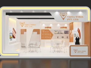 estande de exposi&ccedil;&atilde;o barraca aberta de um lado Modelo 3D