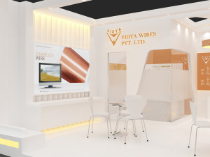 exhibition stand one sides open stall 3D Model