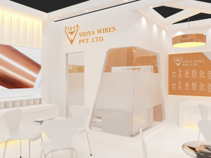 exhibition stand one sides open stall 3D Model