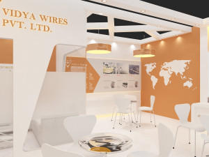 exhibition stand one sides open stall 3D Model