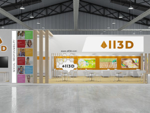 Exhibition Stall One Side Open 14X7 3D Model