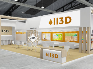Exhibition Stall One Side Open 14X7 Modello 3D
