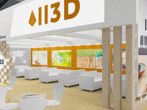 Exhibition Stall One Side Open 14X7 Modello 3D