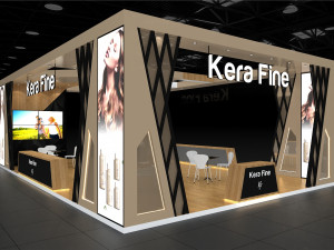 Exhibition Stall Four Side Open 11X4 3D Модель