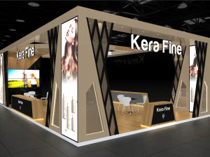 Exhibition Stall Four Side Open 11X4 3D Model