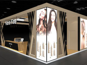 Exhibition Stall Four Side Open 11X4 3D Model