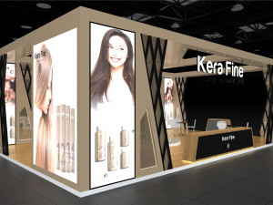 Exhibition Stall Four Side Open 11X4 3D Модель