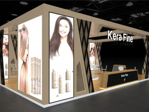 Exhibition Stall Four Side Open 11X4 3D Model