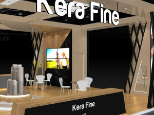 Exhibition Stall Four Side Open 11X4 3D Model