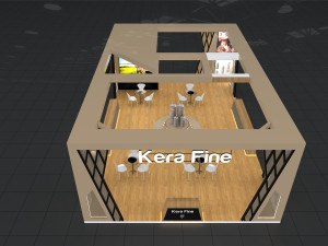 Exhibition Stall Four Side Open 11X4 3D Модель