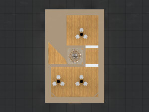 Exhibition Stall Four Side Open 11X4 3D Модель