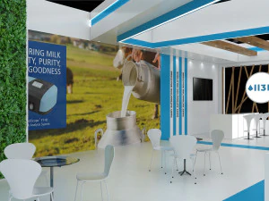 Exhibition Stall Three Side Open 19X9 3D Model