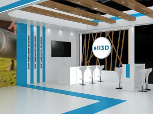 Exhibition Stall Three Side Open 19X9 Modelo 3D
