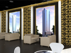 Exhibition Stall One Side Open 24X9 3D Model