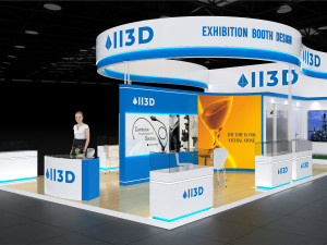 Exhibition Stall Three Side Open 6X9 3D Model
