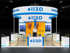 Exhibition Stall Three Side Open 6X9 Model 3D