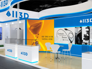Exhibition Stall Three Side Open 6X9 Model 3D