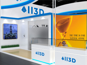 Exhibition Stall Three Side Open 6X9 Model 3D