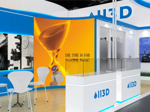 Exhibition Stall Three Side Open 6X9 Model 3D