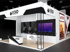 Exhibition Stall Four Side Open 6X17 3D Model