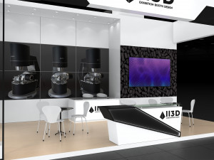 Exhibition Stall Four Side Open 6X17 Model 3D