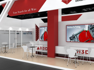 Exhibition Stall Four Side Open 6X17 Model 3D
