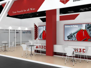 Exhibition Stall Four Side Open 6X17 3D Model