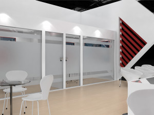 Exhibition Stall Four Side Open 6X17 Model 3D