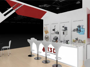 Exhibition Stall Four Side Open 6X17 3D Model