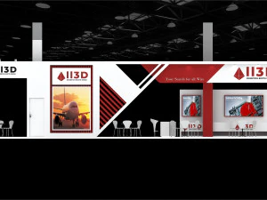 Exhibition Stall Four Side Open 6X17 3D Model