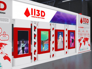 Exhibition Stall Two Side Open 6X15 3D Модель