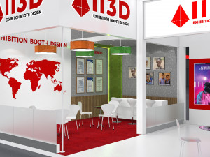 Exhibition Stall Two Side Open 6X15 3D Модель