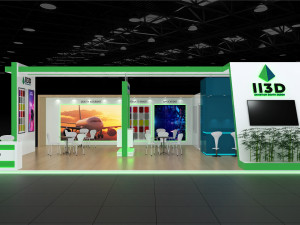 Exhibition Stall Three Side Open 7X11 3D Model