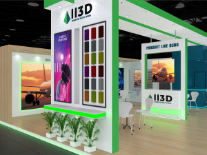 Exhibition Stall Three Side Open 7X11 Modèle 3D