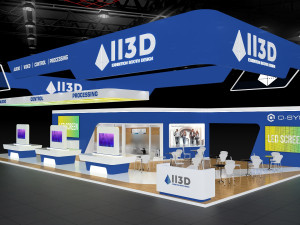 Exhibition Stall Four Side Open 19X10 3D Model