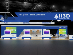 Exhibition Stall Four Side Open 19X10 Modello 3D