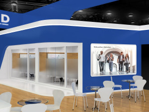Exhibition Stall Four Side Open 19X10 Modello 3D