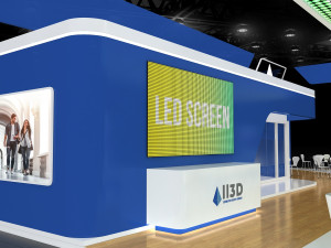Exhibition Stall Four Side Open 19X10 Modello 3D
