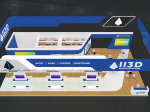 Exhibition Stall Four Side Open 19X10 Modello 3D
