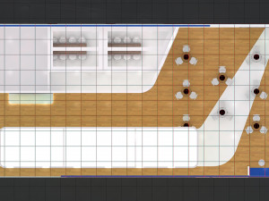 Exhibition Stall Four Side Open 19X10 Modello 3D