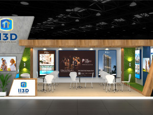 Exhibition Stall One Side Open 8X5 3D मॉडल
