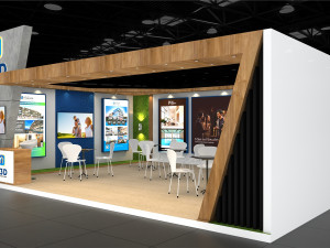 Exhibition Stall One Side Open 8X5 Modelo 3D