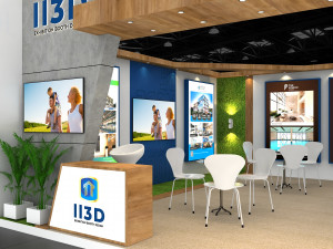 Exhibition Stall One Side Open 8X5 Modelo 3D